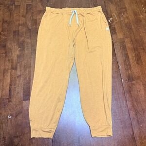 Vuori Performance Jogger Women XL Gold Heathered DreamKnit Drawstring Pants